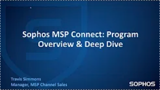 Video for Sophos Central – MSP Connect Flex – Usage